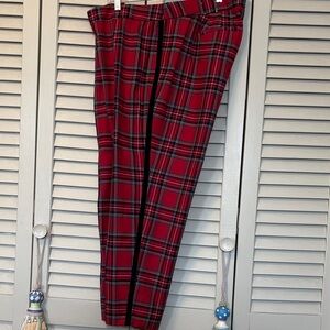Talbots Red Plaid Women's 20WP Pants